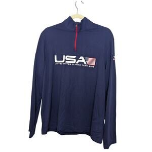 Retro Polo Ralph Lauren Mens USA Olympic Team 2016 Long Sleeve T Shirt Sz Large